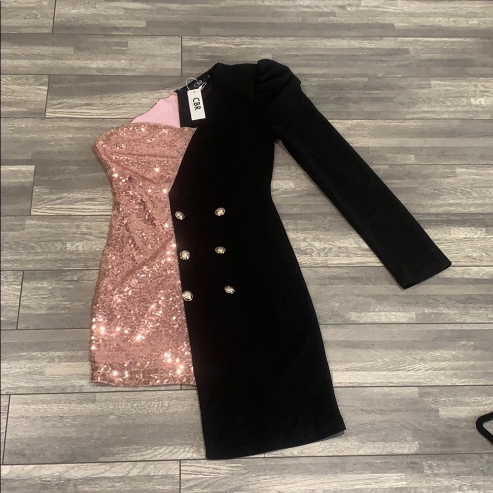 2in1 dress sparkles on the Side